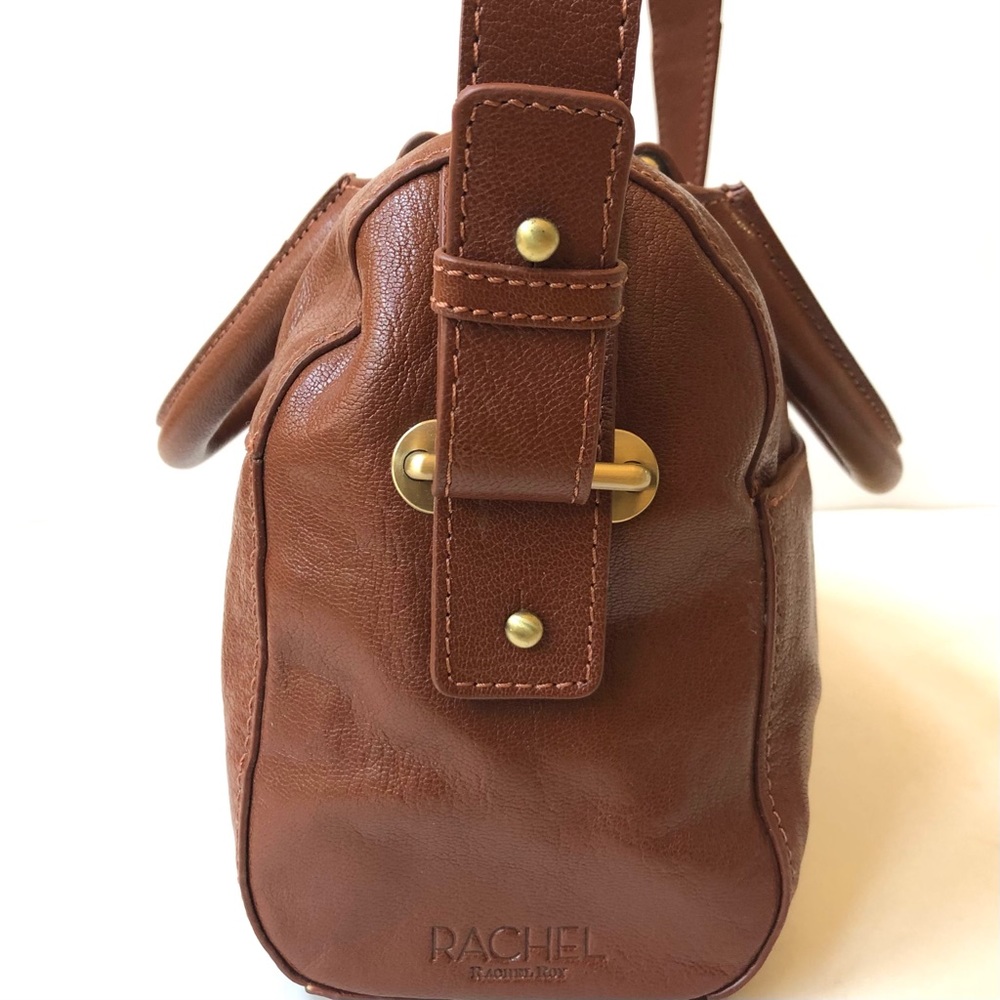 RACHEL Rachel Roy Gorgeous Cognac Glazed Vachetta Leather - Picture 11 of 14